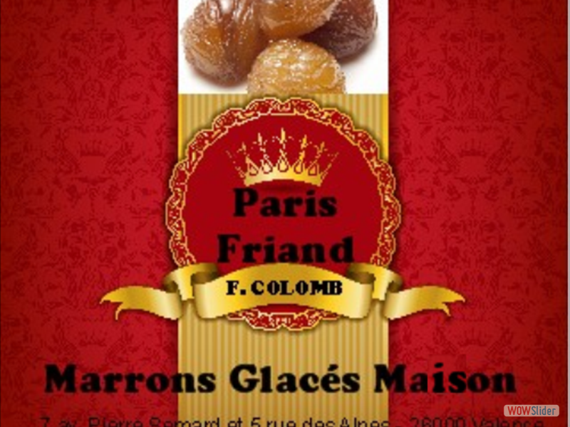 Web logo marron glace